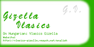 gizella vlasics business card